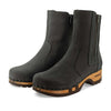 Veronika-Damen-Clog-Stiefelette-woody-farbe: nero (schwarz), ganzjahres, kalbslederfutter