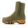 Veronika-Damen-Clog-Stiefelette-woody-farbe: olivia (olivgruen), ganzjahres, kalbslederfutter