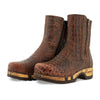 Veronika-Damen-Clog-Stiefelette-woody-farbe: caffe (braun), ganzjahres, kalbslederfutter
