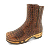 Veronika-Damen-Clog-Stiefelette-woody-farbe: caffe (braun), ganzjahres, kalbslederfutter
