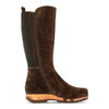 [Chocolate] ZOEY - Stiefelette Damen woody Schuhe. Damen Stiefelette mit Absatz. Damenclogs, Damen Clogs - Clogs Damen. Holzschuhe für Damen, Holzclogs, Damen Pantoletten mit Holzsohle. Damen Stiefelette kaufen. Farbe: chocolate (braun)