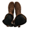 [Chocolate] ZOEY - Stiefelette Damen woody Schuhe. Damen Stiefelette mit Absatz. Damenclogs, Damen Clogs - Clogs Damen. Holzschuhe für Damen, Holzclogs, Damen Pantoletten mit Holzsohle. Damen Stiefelette kaufen. Farbe: chocolate (braun)