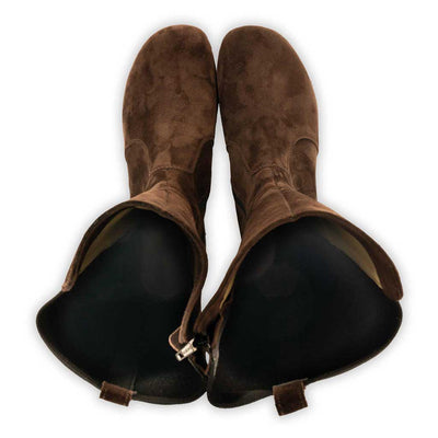 [Chocolate] ZOEY - Stiefelette Damen woody Schuhe. Damen Stiefelette mit Absatz. Damenclogs, Damen Clogs - Clogs Damen. Holzschuhe für Damen, Holzclogs, Damen Pantoletten mit Holzsohle. Damen Stiefelette kaufen. Farbe: chocolate (braun)