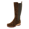 [Chocolate] ZOEY - Stiefelette Damen woody Schuhe. Damen Stiefelette mit Absatz. Damenclogs, Damen Clogs - Clogs Damen. Holzschuhe für Damen, Holzclogs, Damen Pantoletten mit Holzsohle. Damen Stiefelette kaufen. Farbe: chocolate (braun)