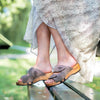 melanie, pantoletten clogs damen mit biegsamer nachhaltiger holzsohle, der bestseller, farbe: sand, holzclogs woody, woody schuhe, woody shoes, handgemachte holzschuhe aus österreich, kärnten