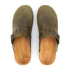 manu, clogs damen mit biegsamer nachhaltiger holzsohle, der bestseller, farbe: kiwi-gruen, holzclogs woody, woody schuhe, woody shoes, handgemachte holzschuhe aus österreich, kärnten